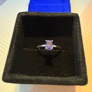 Sterling silver/925 sapphire ring size 9